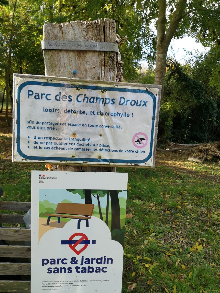 Parc des Champs Droux aménagé